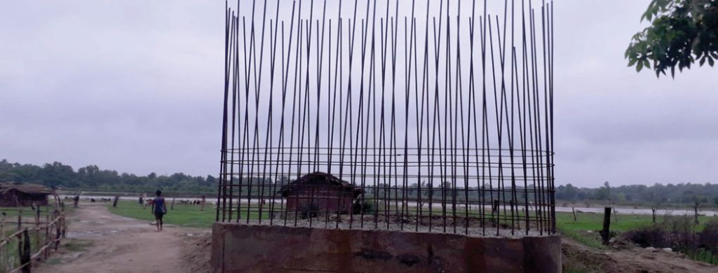 दुई वर्षमा झोलुङ्गे पुलको एउटा मात्रै पिल्लर