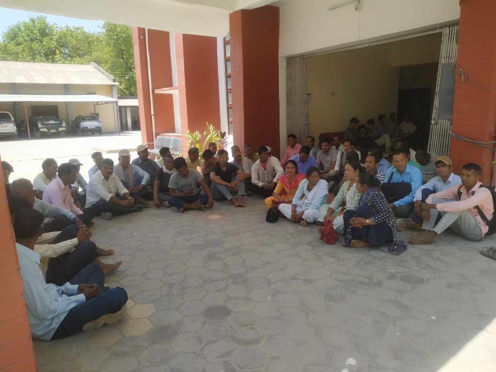 गुर्गी सिँचाइ आयोजना निर्माणको माग गर्दै कैलारीका किसान आन्दोलित