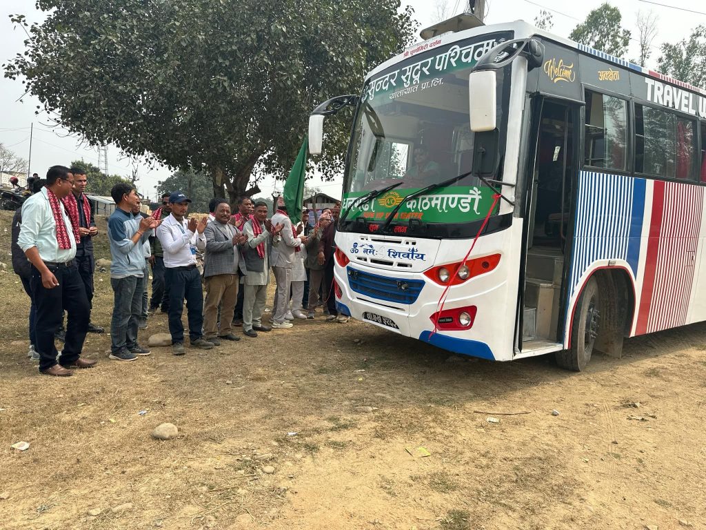 सुदूरपश्चिम यातायातको हसुलिया–काठमाण्डौं बस सेवा सुरु