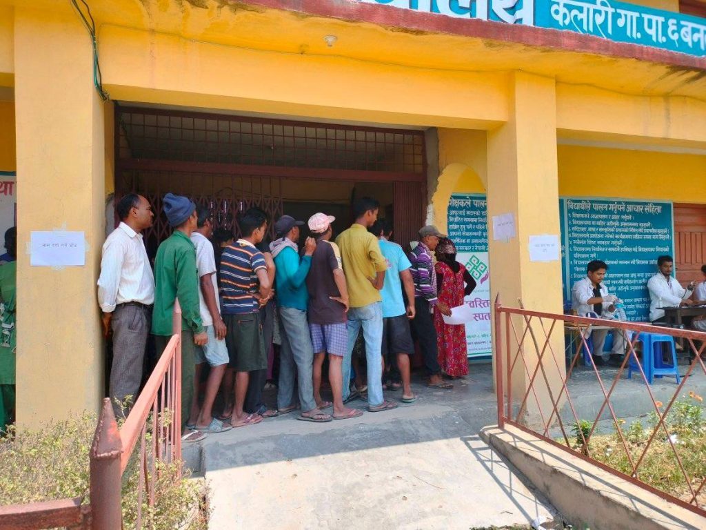 कैलारीमे निःशुल्क स्वास्थ्य शिविर, ४४६ जाने सेवा लैलैं