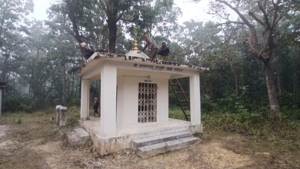 बेनौलीमा लाग्ने माघी मेलाको तयारी