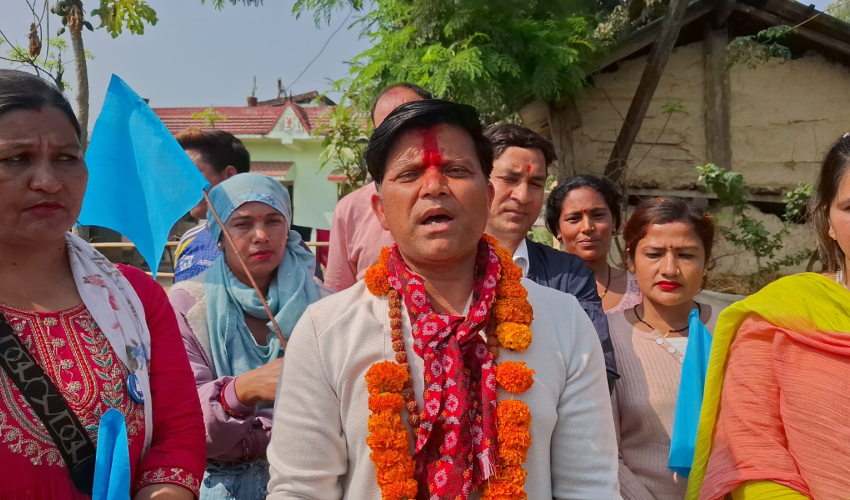 रास्वपा उम्मेदवार चन्दको घरदैलो अभियान तीव्र