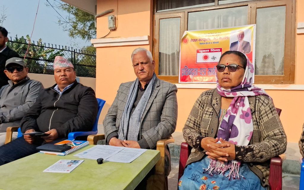 कैलाली ४ का उम्मेदवार भट्टको चुनावी प्रतिबद्धता पत्र सार्वजनिक